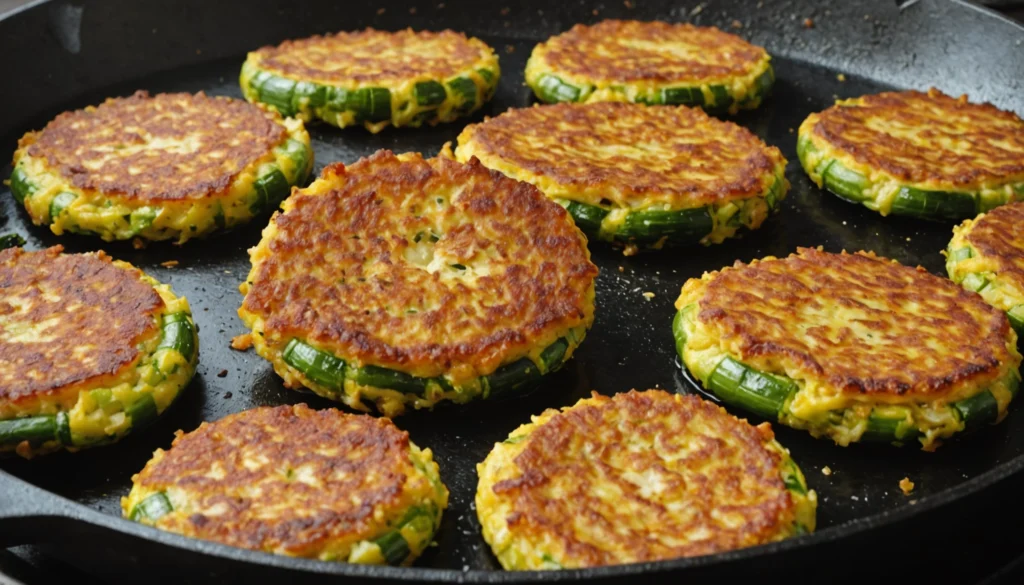 galette de courgette à la poêle